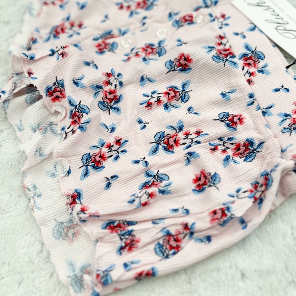 NWT- PLUSH Revolve Plush Micro Waffle Floral PJ Set - Picture 6 of 13